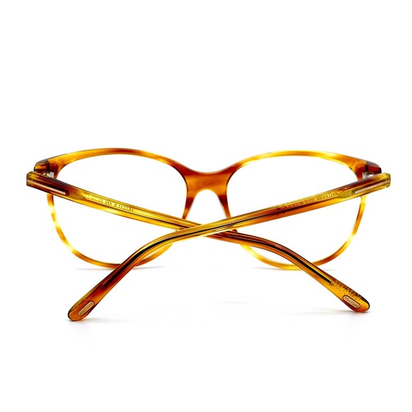 TOM FORD TF5544-B/V 056 BLOND HAVANA BLUE BLOCK AUTHENTIC EYEGLASSES FRA… - Picture 9 of 11
